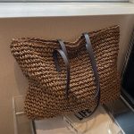 Wholesale Women Fashion Casual Solid Color Straw Woven Large Capacity Tote Bag - Image 7