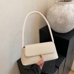 Wholesale Women Fashion Casual Simple Solid Color Shoulder Bag - Image 7