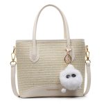 Women Fashion Casual Splicing Plush Pendat Handbag - Image 7