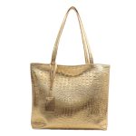 Wholesale Fashion Crocodile Print Large Capacity Tote Bag - Image 7