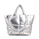 Wholesale Women Fashion Solid Color Large Capacity Cotton-Padded Handbag - Image 7