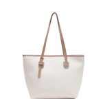 Wholesale Large Capacity Winter Color Blocking Tote Bag - Image 7