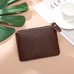 Wholesale Simple Two-Layer Solid Color Women Zipper Coin Wallet - Image 5