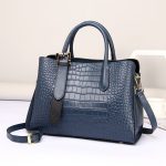 Wholesale Women Fashion Elegant Genuine Leather Crocodile Pattern Diana Bag - Image 7