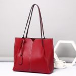 Wholesale Women Casual Leather Tote Bag Large Capacity Shoulder Bag - Image 7