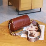 Wholesale Women Fashion Retro Cylinder Leather Shoulder Bag - Image 5