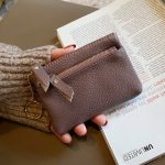 Women Fashion Simple Mini Zipper Leather Wallets - Image 7