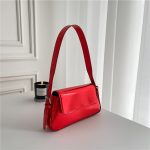 Wholesale Women Fashionable Patent Leather Square Underarm Bag - Image 5