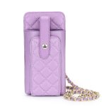 Wholesale Women Fashion Rhombic Leather Rectangular Chain Mini Crossbody Bag - Image 6