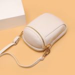 Wholesale Women Fashion Solid Color Leather Zipper Crossbody Bag - Image 4