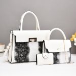 Wholesale Crocodile Pu Women Portable Shoulder Bag Three-Piece Bag Set