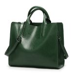 Women Simple Portable Square Tote PU Handbag - Image 5