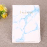 Wholesale Fashion Passport Cover PU Marble Style Travel ID Credit Card Passport Holder Purse Bag - Image 8