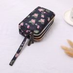 Women Fashion Floral Printed Large-Size Three-Layer Zipper Fabric Purses - Image 16