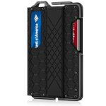 Men'S Fashion Casual Genuine Leather Pattern Metal Anti-Magnetic Automatic Shot Card Wallet