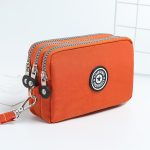 Women Fashion Casual Solid Color Zipper Nylon Wallets - Image 16