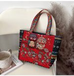 Wholesale Women Fashion Ethnic Embroidered Canvas Tote Bag - Image 16