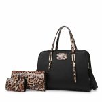 Wholesale Women Casual Simple Solid Color Bag Large Capacity Handbag Three-Piece Set - Image 9