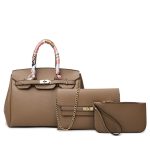 Wholesale Women Retro Litchi Handbag Sets - Image 12