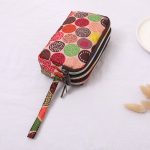 Women Fashion Floral Printed Large-Size Three-Layer Zipper Fabric Purses - Image 17