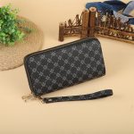 Women Fashion Long Frosted Double Zipper Gradient Multi-Card Position Purses - Image 17