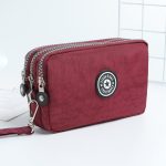 Women Fashion Casual Solid Color Zipper Nylon Wallets - Image 17