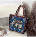 Wholesale Women Fashion Ethnic Embroidered Canvas Tote Bag - Image 17