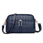Vintage Women Double Zipper Crossbody Bag - Image 17