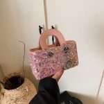 Wholesale Summer Shiny Sequin Pearl Strap Crossbody Mini Bag - Image 17