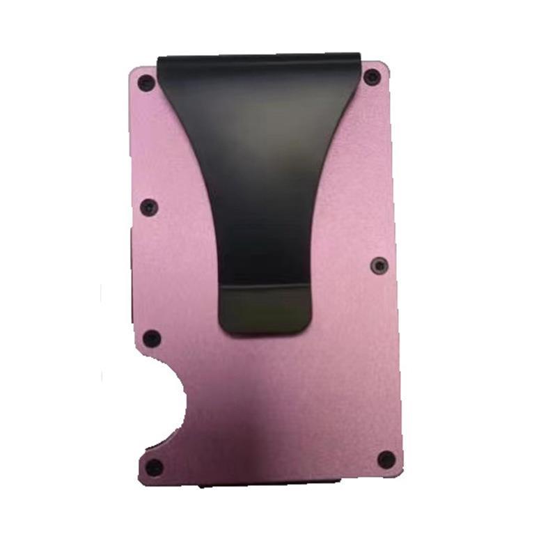 color_11-72 Wholesale Men Fashion Casual Metal Aluminum Alloy Card Holder Anti-Magnetic Rfid Wallet - Image 1
