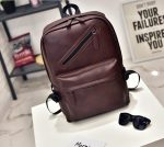 Casual Men Travel Bag Large Capacity Pu Leather Backpack - Image 17