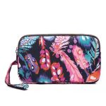 Women Fashion Floral Printed Large-Size Three-Layer Zipper Fabric Purses - Image 18
