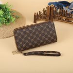 Women Fashion Long Frosted Double Zipper Gradient Multi-Card Position Purses - Image 18