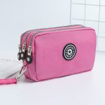 Women Fashion Casual Solid Color Zipper Nylon Wallets - Image 18