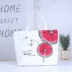 Wholesale Women Fashion Casual Printed Large Capacity Canvas Beach Bag - Image 17