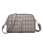 Vintage Women Double Zipper Crossbody Bag - Image 18