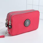 Women Fashion Casual Solid Color Zipper Nylon Wallets - Image 19