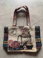 Wholesale Women Fashion Ethnic Embroidered Canvas Tote Bag - Image 19