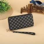 Women Fashion Long Frosted Double Zipper Gradient Multi-Card Position Purses - Image 20