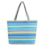 Wholesale Women Fashion Canvas Stripe Tote Bag - Image 36