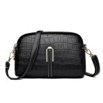 Vintage Women Double Zipper Crossbody Bag - Image 20