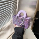 Wholesale Summer Shiny Sequin Pearl Strap Crossbody Mini Bag - Image 20
