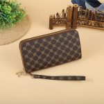 Women Fashion Long Frosted Double Zipper Gradient Multi-Card Position Purses - Image 21