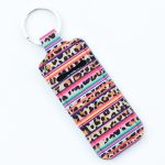 Women Personalized Creative Leopard Flower Butterfly Perfum Bottle Keychain Bag - Image 18