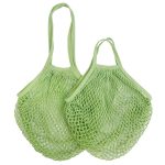 Wholesale Fashion Casual Solid Color Cotton Knitted Shopping Net Bag Beach Bag - Image 21