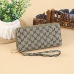 Wholesale Women Simple Fashion Vintage Letter Printing Zipper Long Purses - Image 22