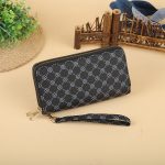 Women Fashion Long Frosted Double Zipper Gradient Multi-Card Position Purses - Image 22