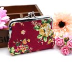 Women Fashion Vintage Double Layer Rose Canvas Compact Wallet - Image 39