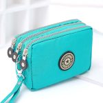 Women Fashion Casual Solid Color Zipper Nylon Wallets - Image 22