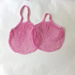 Wholesale Fashion Casual Solid Color Cotton Knitted Shopping Net Bag Beach Bag - Image 22